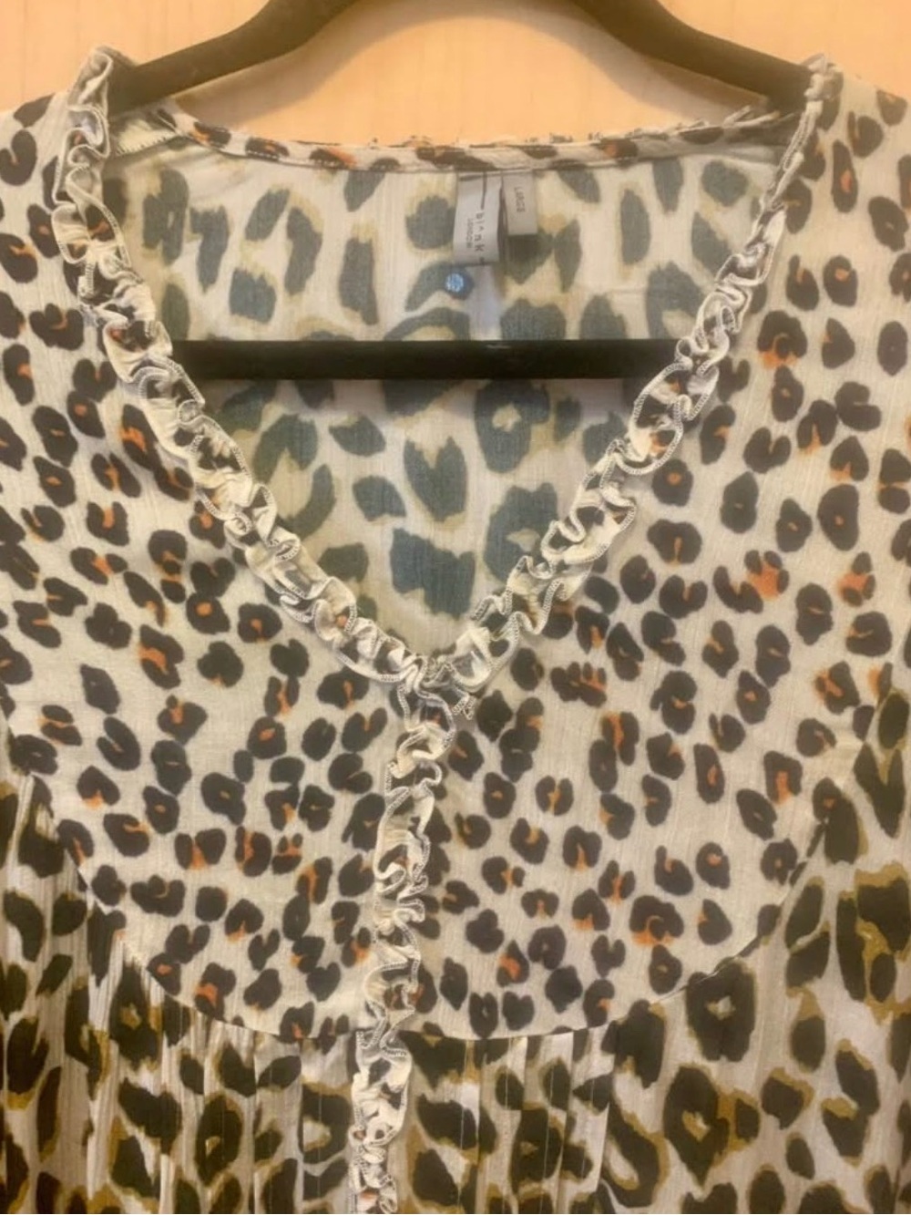 Anthropologie Bl^nk London Leopard Print Dress